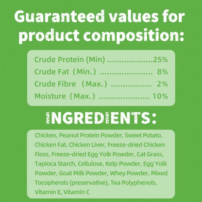 JUSTTRY Cat Grass & Chicken Cat Treats - Hairball Control Dental Care High Protein Cat Treats for Indoor Cats, Training Snacks, 16oz-CritterCorner