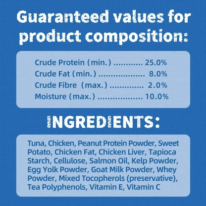 JUSTTRY Tuna Cat Treats – Real Tuna with Omega-3 for Joint, Skin, Coat &Health Crunchy Training Cat Snacks for Indoor Cats, 16oz-CritterCorner