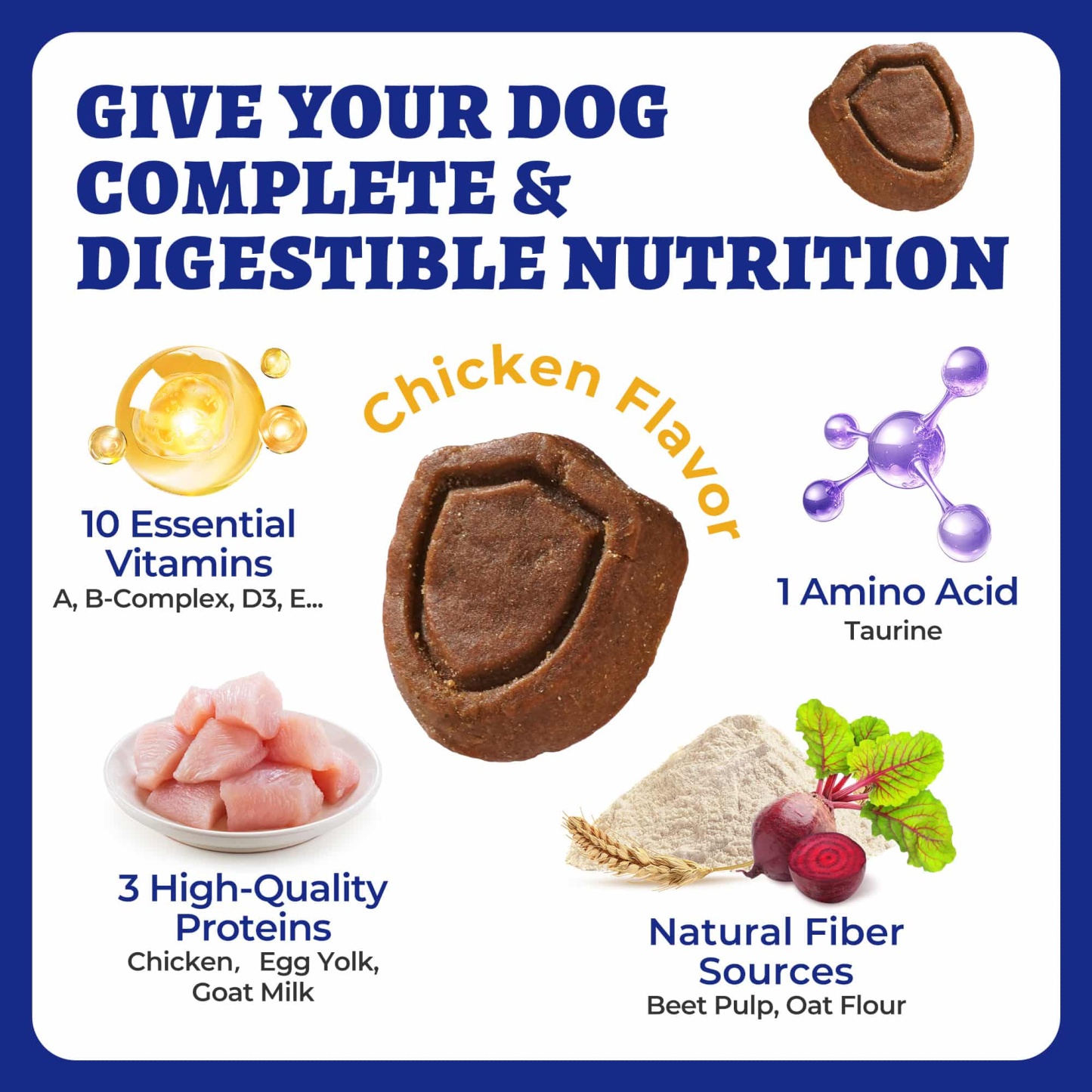 Wellix 10-in-1 Dog Vitamins - Multivitamin Supplement for Immune Support, Hip & Joint, Skin & Coat, Liver & Gut Health - Antioxidant Dog Supplement - 260 Bites-CritterCorner