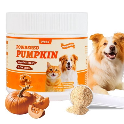 Wellix Pumpkin Powder for Dogs & Cats – Fiber Supplement for Digestive Health, Stool Firming & Gut Support-CritterCorner