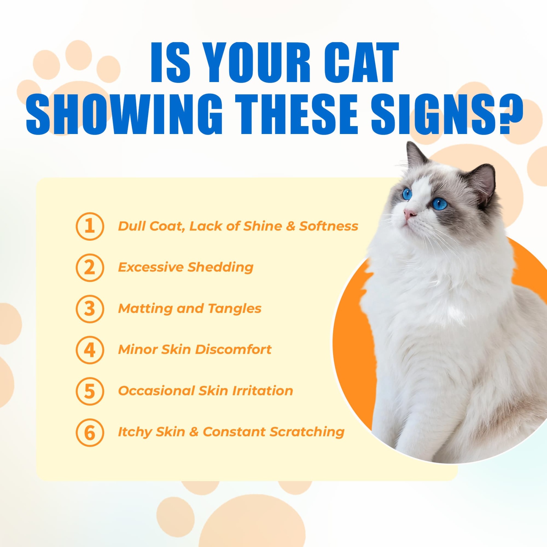 JUSTTRY 300 Bites Cat Skin & Coat Bites – Cat Omega-3 Salmon Oil for Healthy Skin, Itchy Skin Relief & Cat Shedding Control, 6.35oz, 300 Bites-CritterCorner