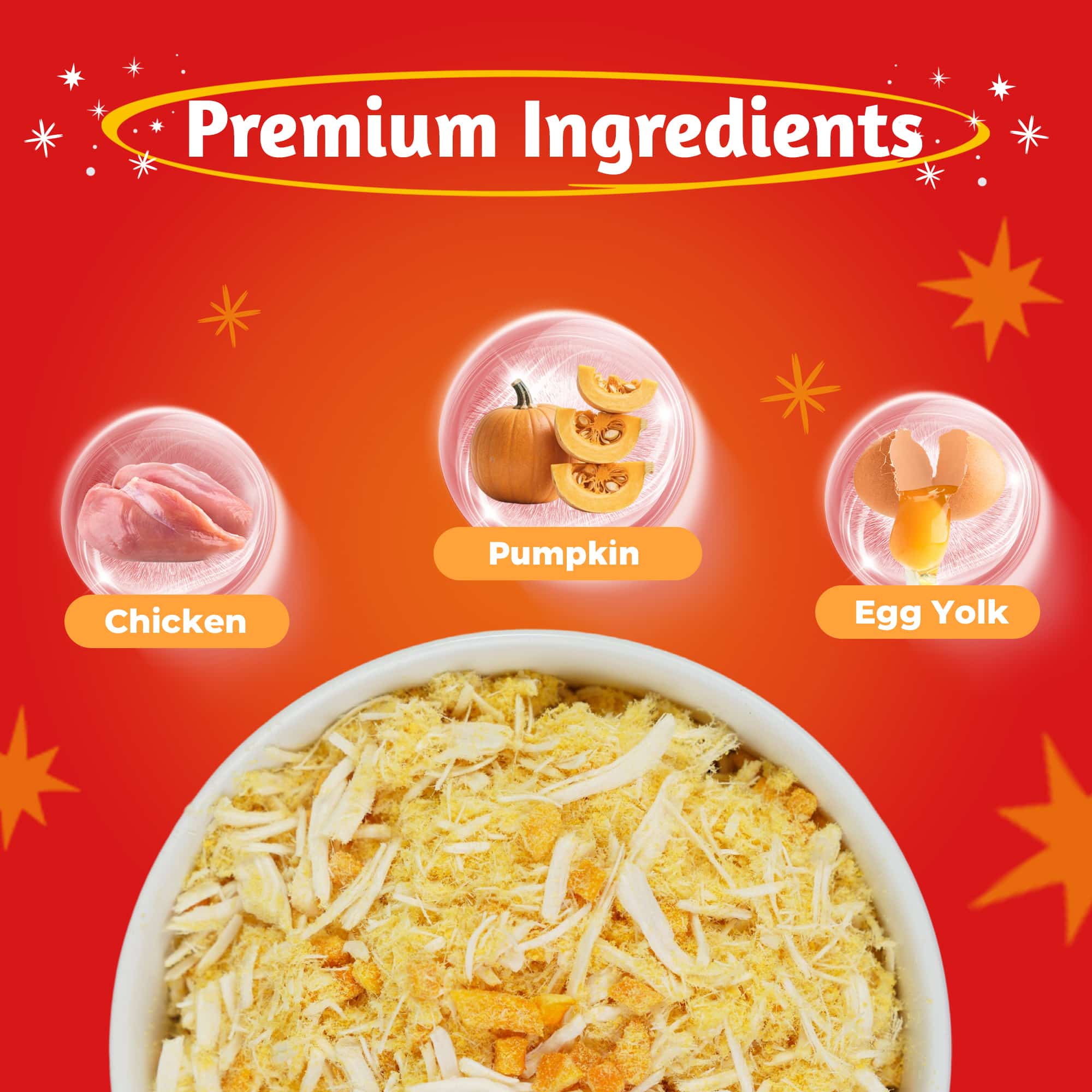 JUSTTRY Freeze-Dried Pumpkin Food Topper – Pumpkin Dog Treats For Cat Digestive Support & Dog Constipation Relief, High Protein & Low Fat For Cats & Dogs, 8oz-CritterCorner