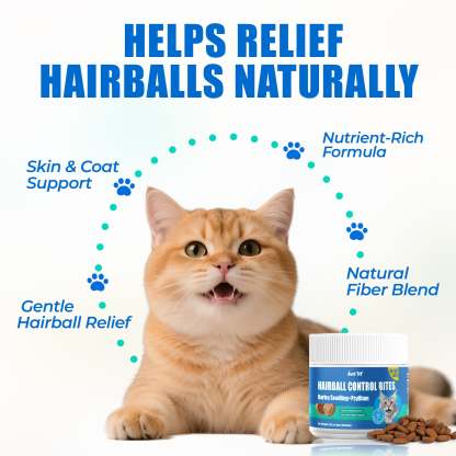 JUSTTRY Hairballs Control Bites  – Cat Grass & Chicken & Pumpkin Flavor with Omega-3 for Hairball Relief & Digestion, 300 Bites-CritterCorner