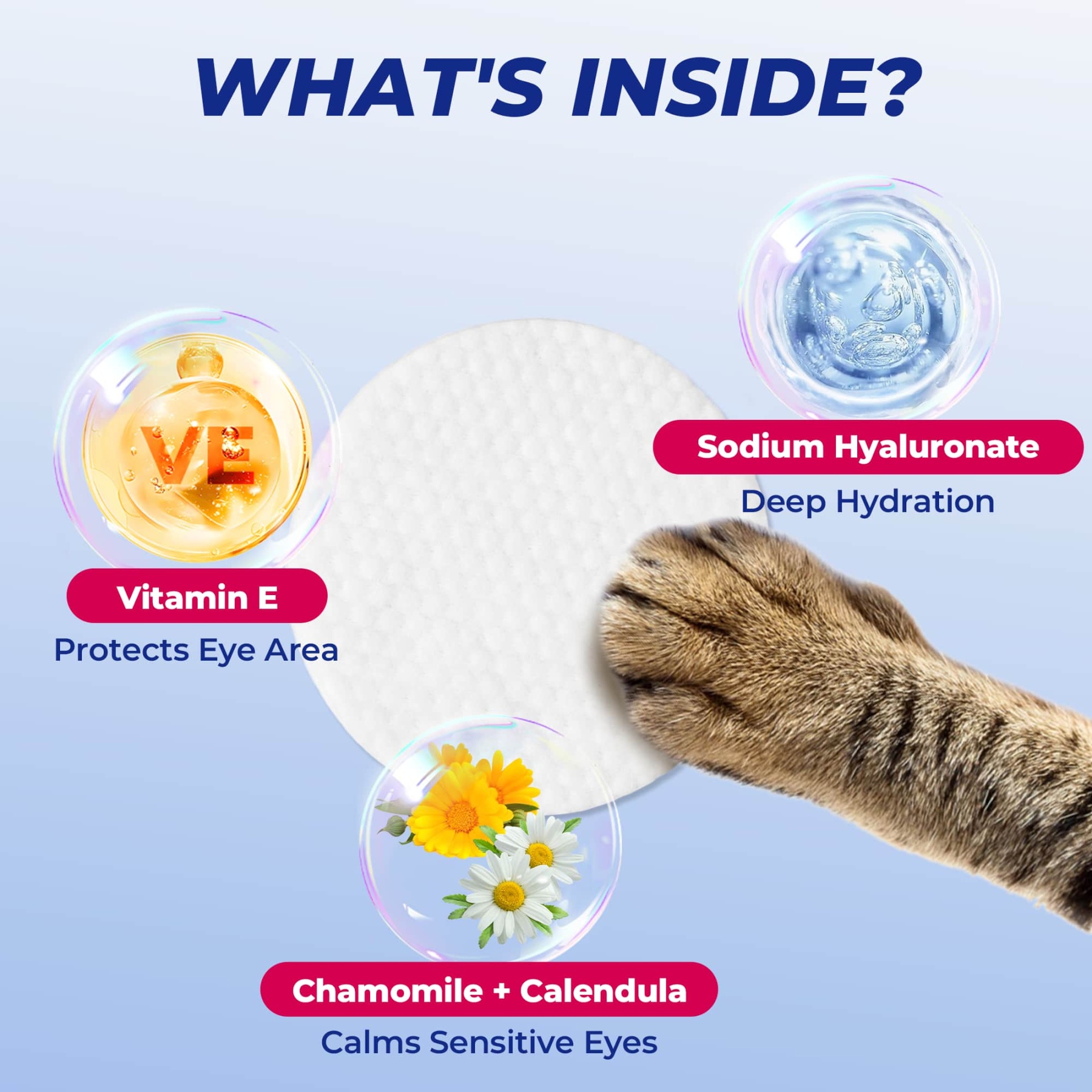 Wellix Pet Eye Wipes – 110 Wipes for Tear Stain, Debris & Discharge Cleaning-CritterCorner