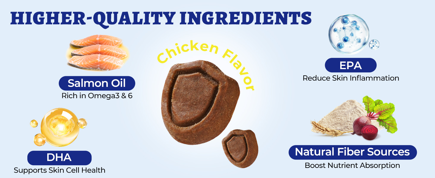 dog skin and coat supplement