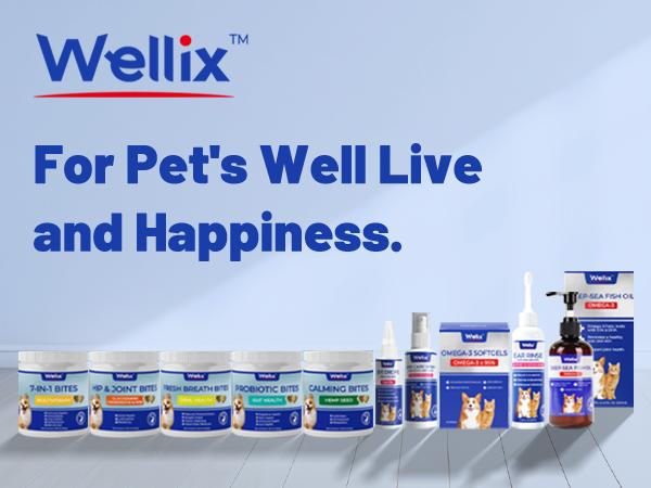 Wellix Ear Cleaner for Dogs & Cats &ndash; Honeysuckle Itch & Odor Relief, 120ml