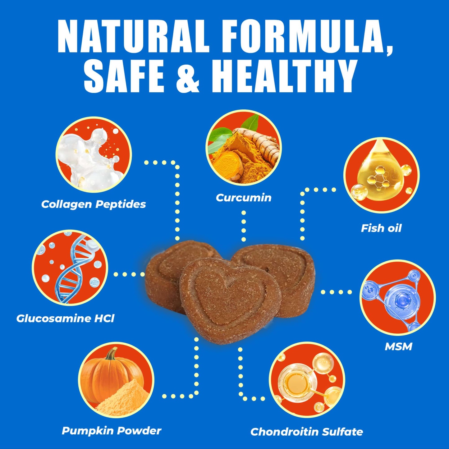 JUST TRY Cat Collagen Supplements – Glucosamine & Chondroitin Joint Health Supplements For Cats, Chicken-Flavored, 6.35oz， 300 Bites-CritterCorner