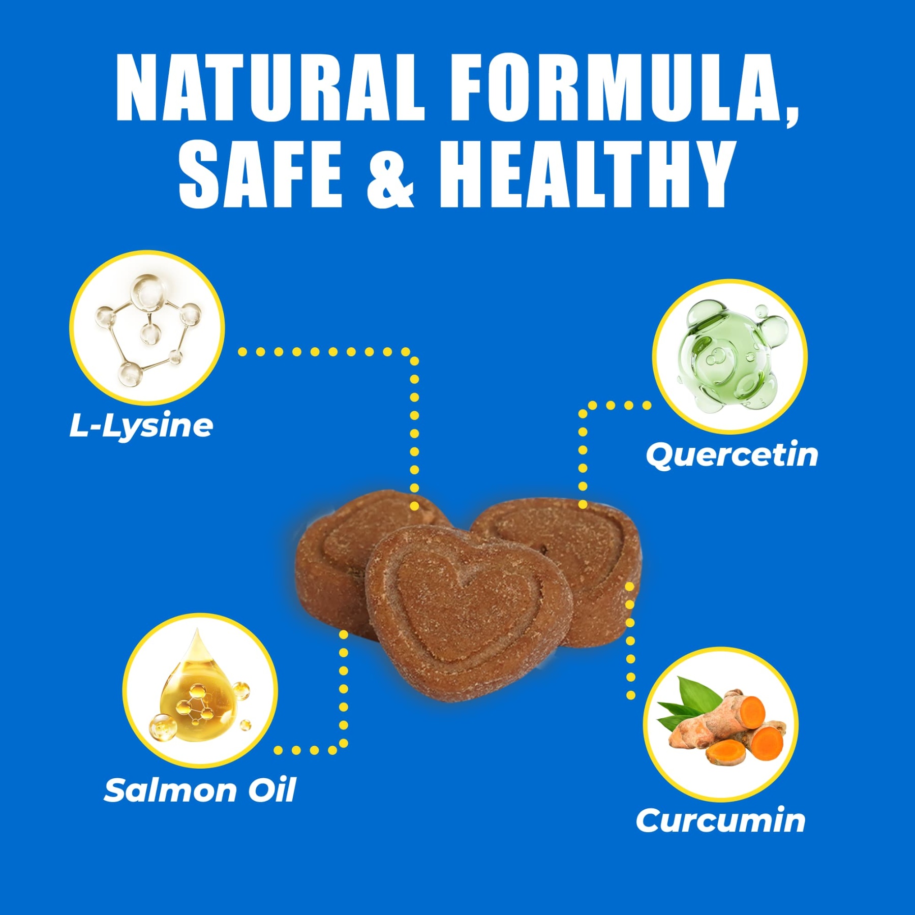 JUSTTRY Cat Allergy & Immune Bites Cat Supplements – Chicken Flavor with L-Lysine For Cats for Itchy Skin Relief & Immune Support, 6.35oz, 300 Bites-CritterCorner