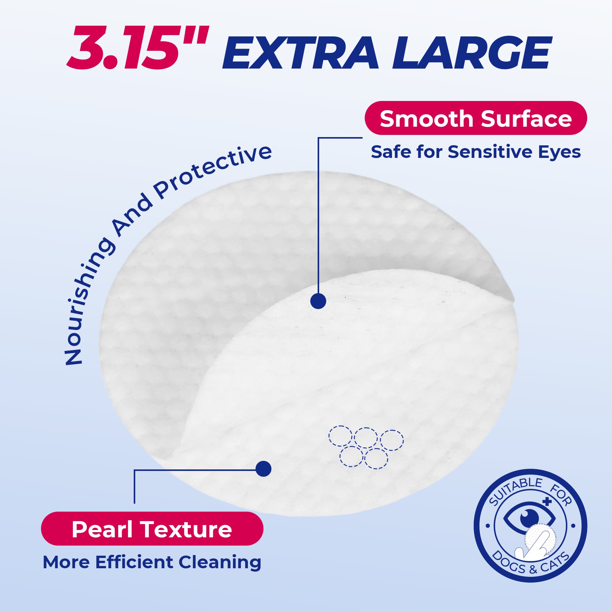 Wellix Pet Eye Wipes – 110 Wipes for Tear Stain, Debris & Discharge Cleaning-CritterCorner