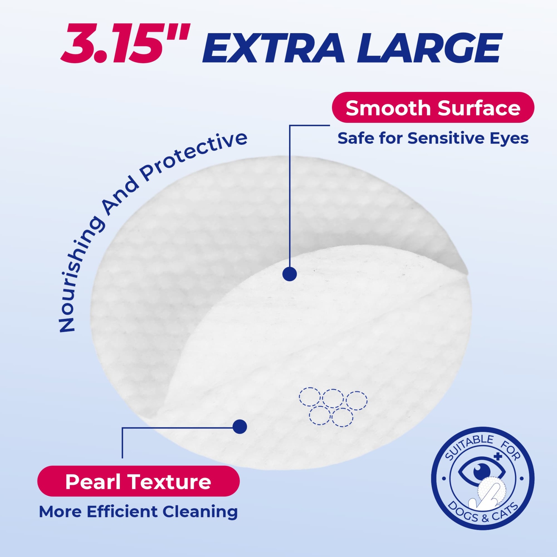 Wellix Pet Eye Wipes – 110 Wipes for Tear Stain, Debris & Discharge Cleaning-CritterCorner