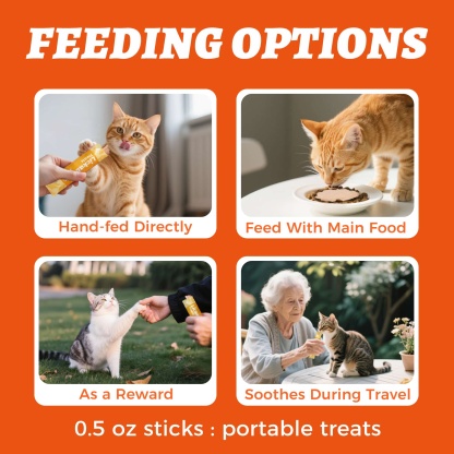 Wellix Lickable Cat Treats - Chicken & Salmon Oil Kitten Snacks for Training & Healthy Skin & Coat - Squeezable Treats - 24 Tubes-CritterCorner