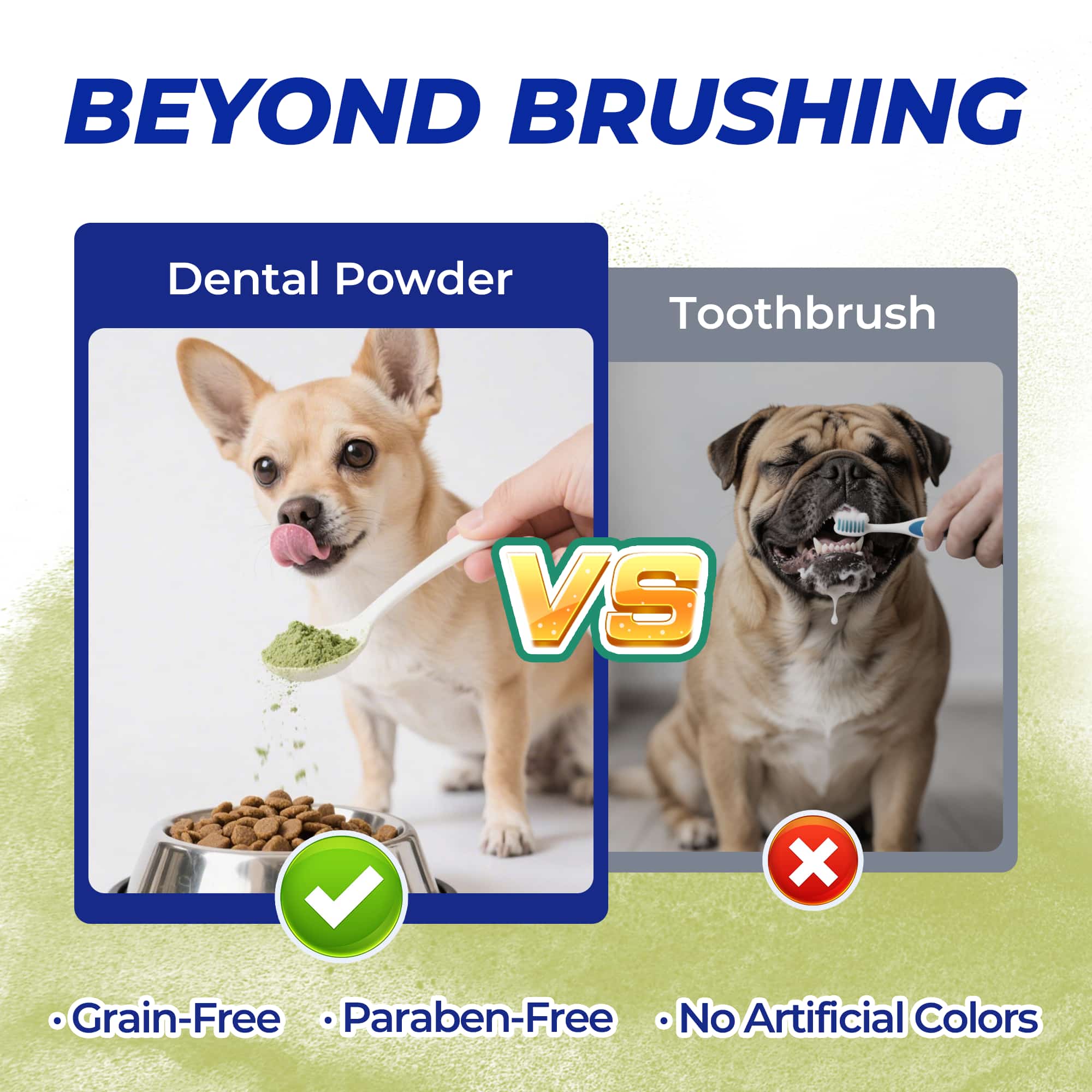 Wellix Dog & Cat Dental Powder – 8.82oz Teeth Cleaning Powder for Fresh Breath & Plaque Removal-CritterCorner