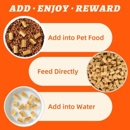 Wellix Chicken & Pumpkin Freeze-Dried Treats for Cats & Dogs – Grain-Free Crunchy Food Topper & Training Snacks, Supports Gut Health & Digestive System-CritterCorner
