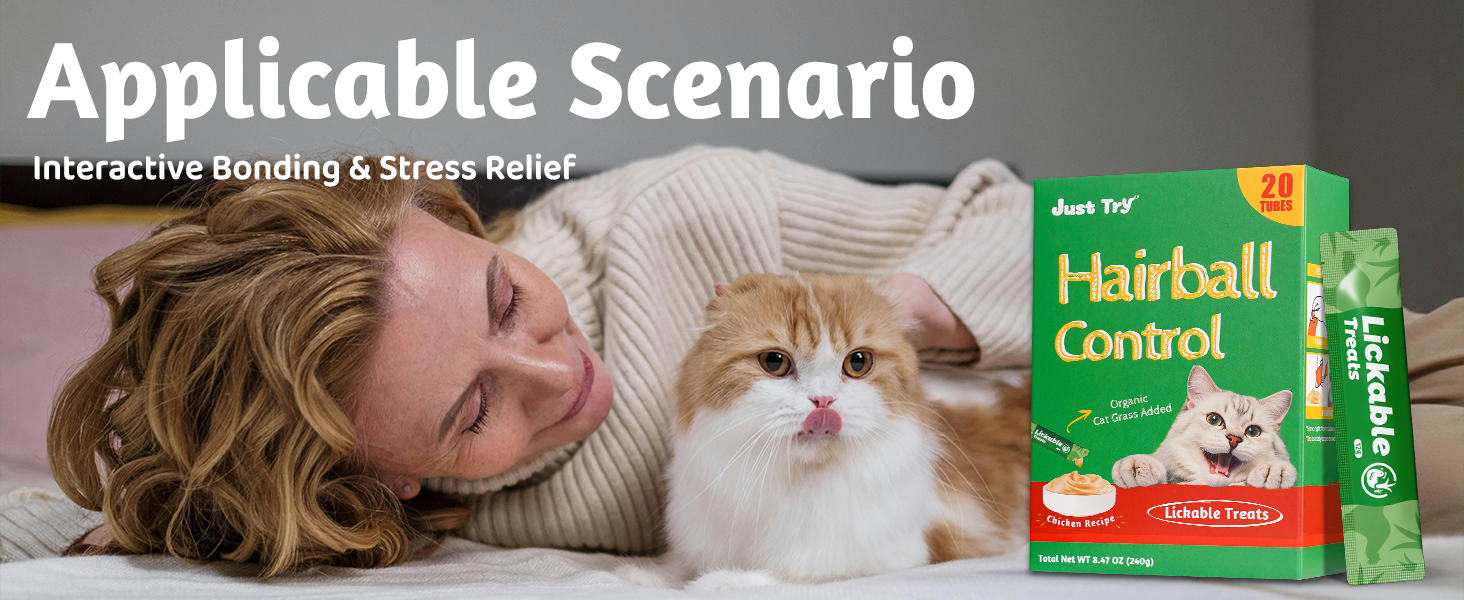 Hairball Control Lickable Cat Treats 