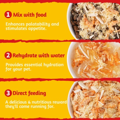 JUSTTRY Antarctic Krill Freeze-Dried Food Topper – Chicken, Egg Yolk, Antarctic Krill, High Protein & Low Fat Cat Treats for Dogs & Cats, 8oz-CritterCorner