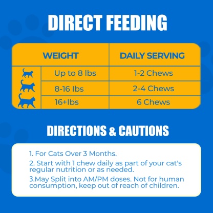 JUSTTRY Cat Allergy & Immune Bites Cat Supplements – Chicken Flavor with L-Lysine For Cats for Itchy Skin Relief & Immune Support, 6.35oz, 300 Bites-CritterCorner