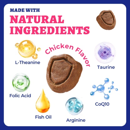 Wellix Cardio Bites for Dogs – 260 Counts with CoQ10, Taurine, Fish Oil & L-Carnitine, Supports Cardiovascular Health & Antioxidant-CritterCorner