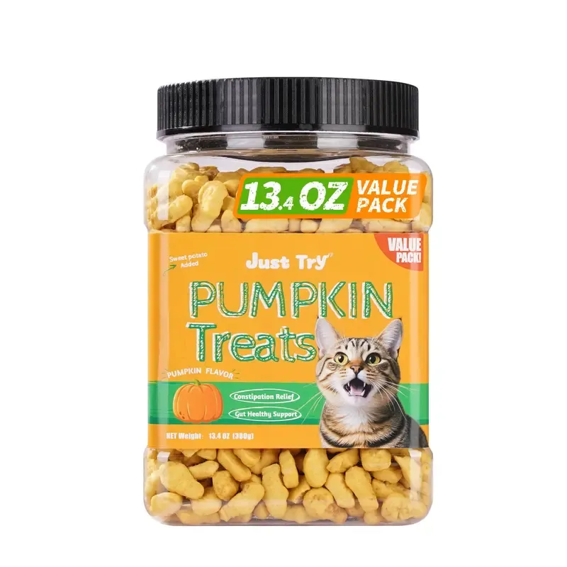 Natural Cat Grass Treats for Hairball Relief & Dental Care – Tasty Catnip Snacks by JUSTTRY, 13.4oz