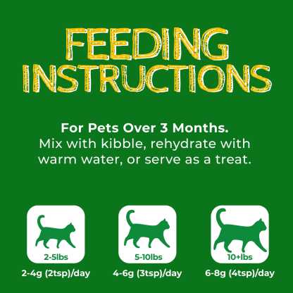 JUSTTRY Cat Grass Freeze-Dried Cat Food Toppers – Chicken, Egg Yolk & Cat Grass, Hairball Control & Dental Care, High Protein & Low Fat Cat Treats , 8oz-CritterCorner