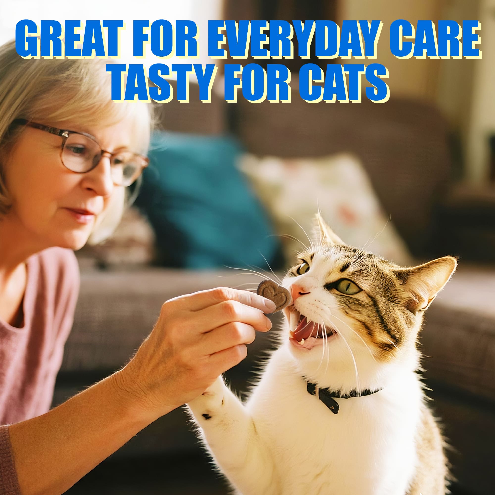 JUSTTRY Hairballs Control Bites  – Cat Grass & Chicken & Pumpkin Flavor with Omega-3 for Hairball Relief & Digestion, 300 Bites-CritterCorner