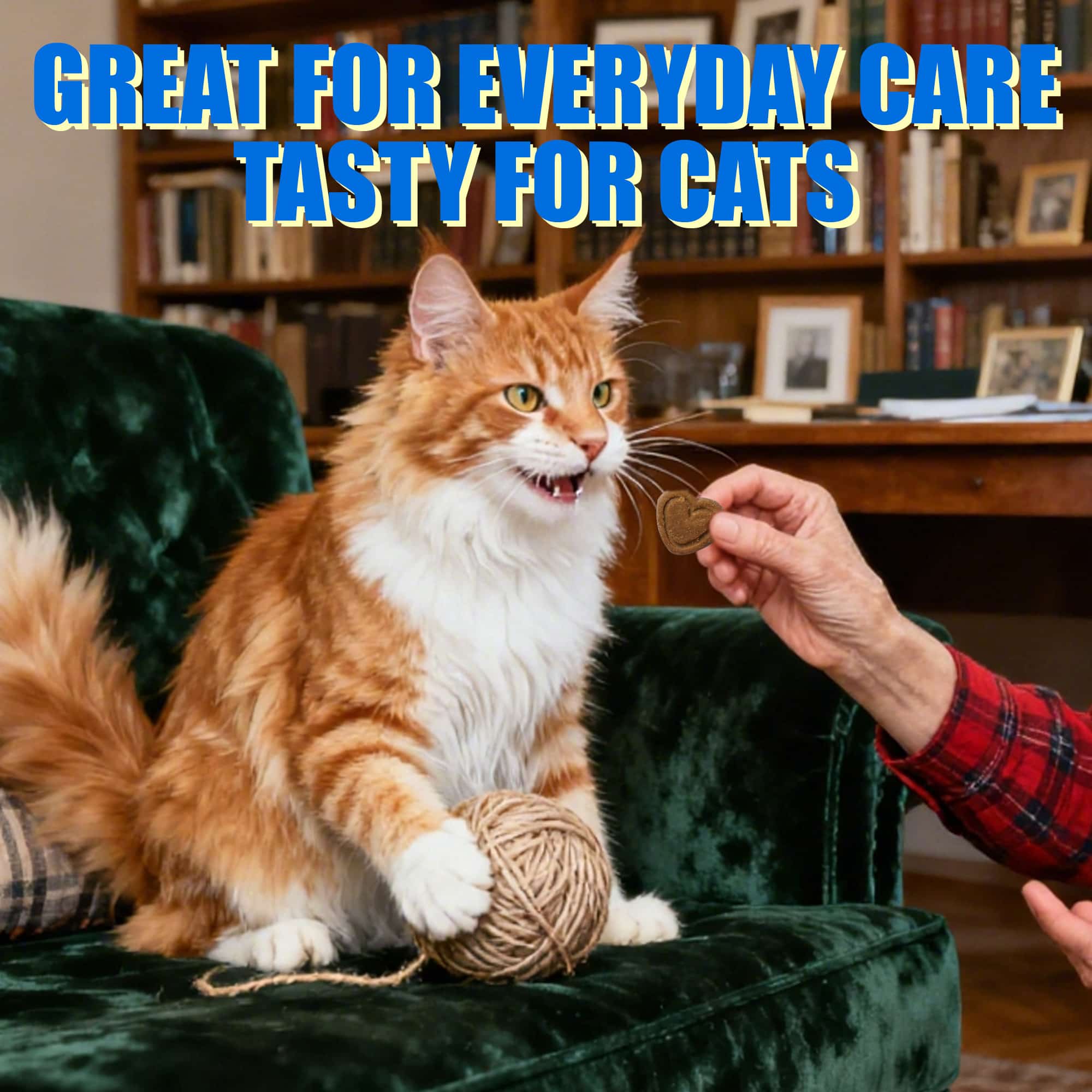 JUSTTRY 300 Bites Cat Skin & Coat Bites – Cat Omega-3 Salmon Oil for Healthy Skin, Itchy Skin Relief & Cat Shedding Control, 6.35oz, 300 Bites-CritterCorner