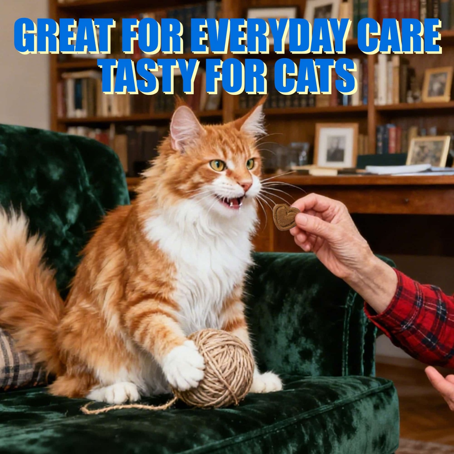 JUSTTRY 300 Bites Cat Skin & Coat Bites – Cat Omega-3 Salmon Oil for Healthy Skin, Itchy Skin Relief & Cat Shedding Control, 6.35oz, 300 Bites-CritterCorner