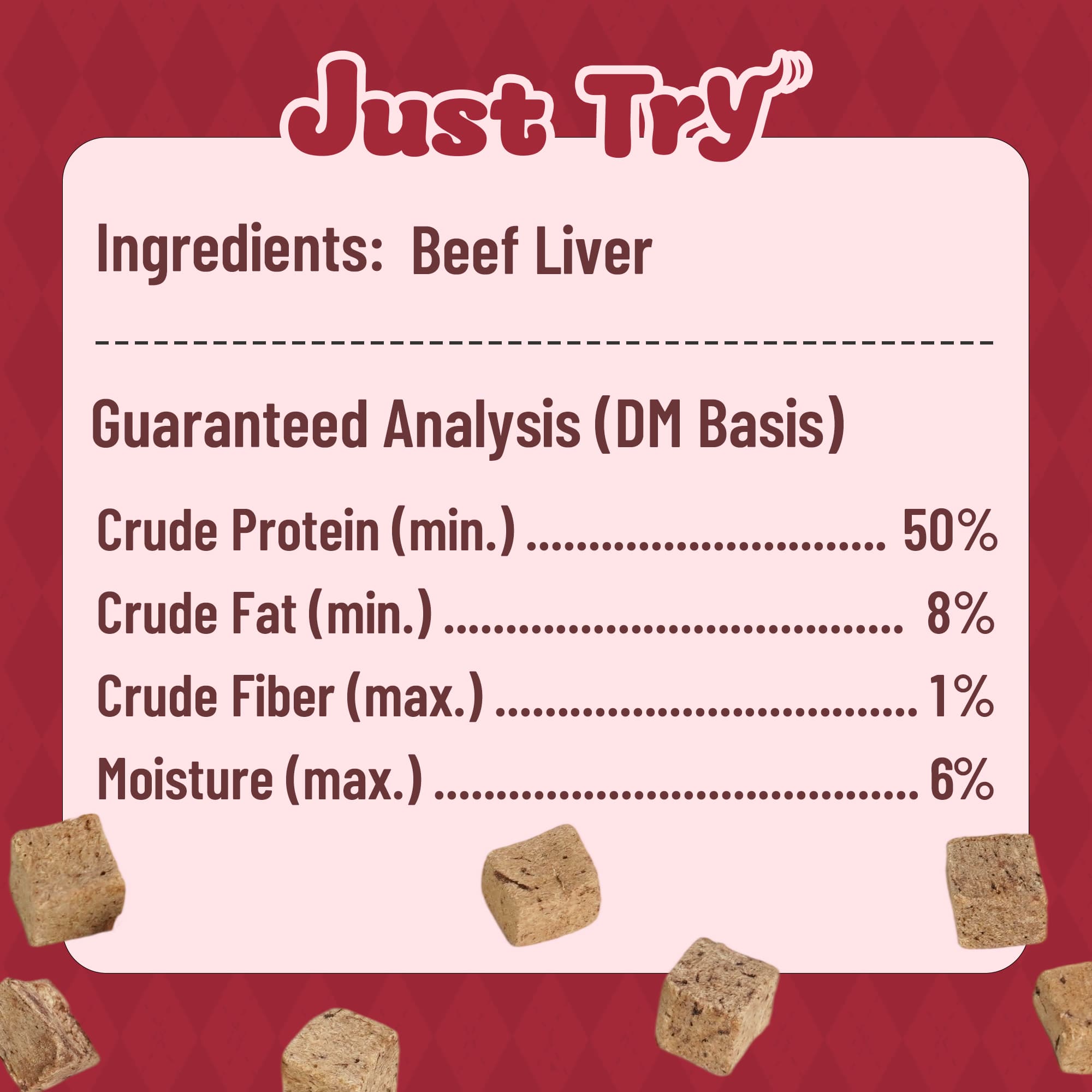 JUSTTRY Freeze-Dried Beef Liver – Single-Ingredient High-Protein Grain-Free Training Treats for Dogs & Cats, Rich in Iron & Vitamin A for Immune & Skin Health,,8.82oz-CritterCorner