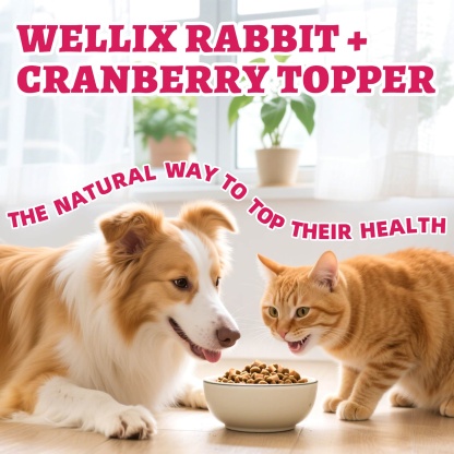 Wellix Rabbit & Cranberry Freeze-Dried Treats for Cats & Dogs – Hypoallergenic, Grain-Free Treats for Cat Bladder, Kidney & UTI Support-CritterCorner