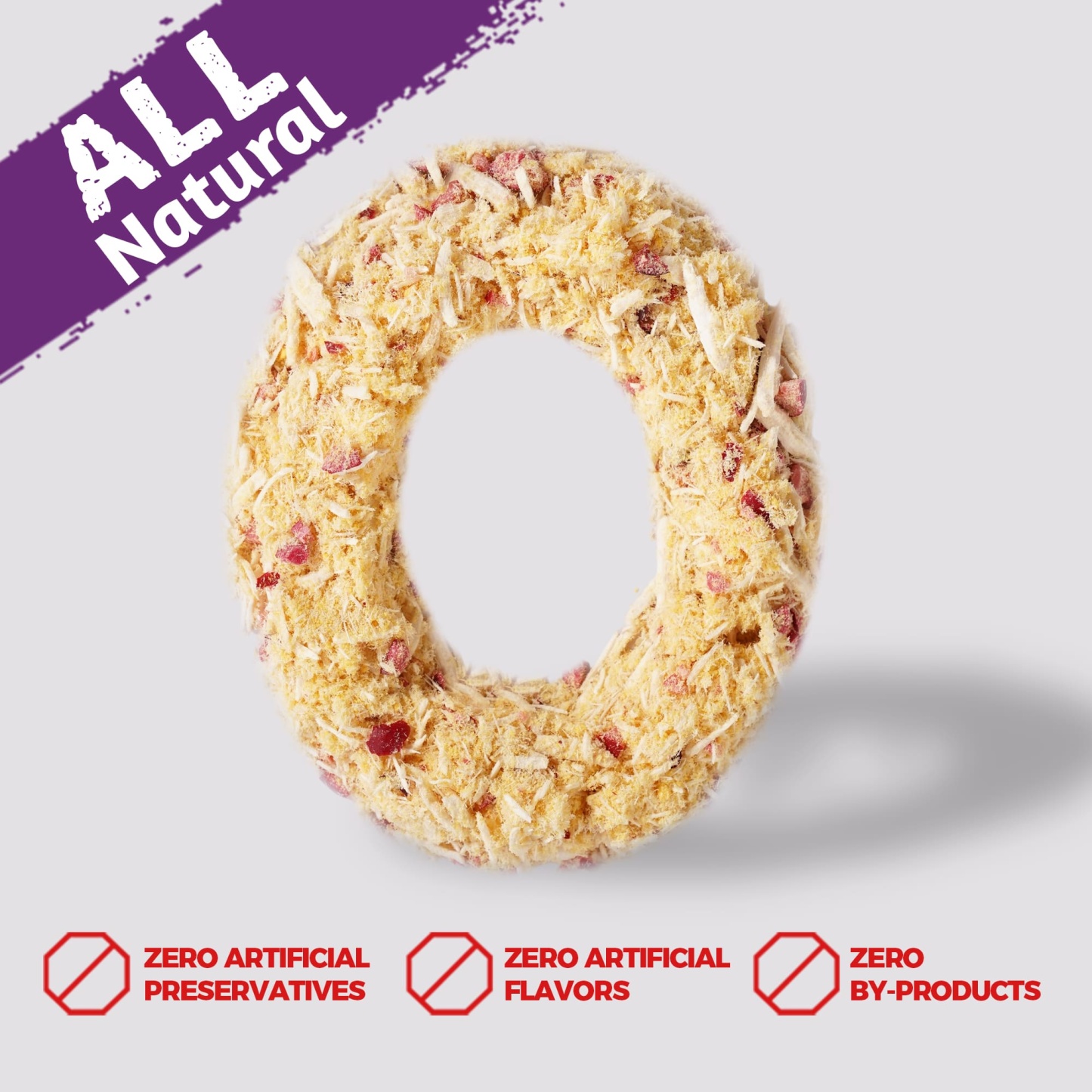 JUSTTRY Cranberry Freeze-Dried Food Toppers – Chicken,  Egg Yolk, Cranberry, High-Protein for Kidney Bladder UT Support For Dogs & Cats, 8oz-CritterCorner