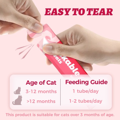 Wellix Lickable Cat Treats - Goat Milk & Chicken High-Protein Kitten Snacks - Squeezable Treats for Immunity & Digestion Support - 24 Tubes-CritterCorner