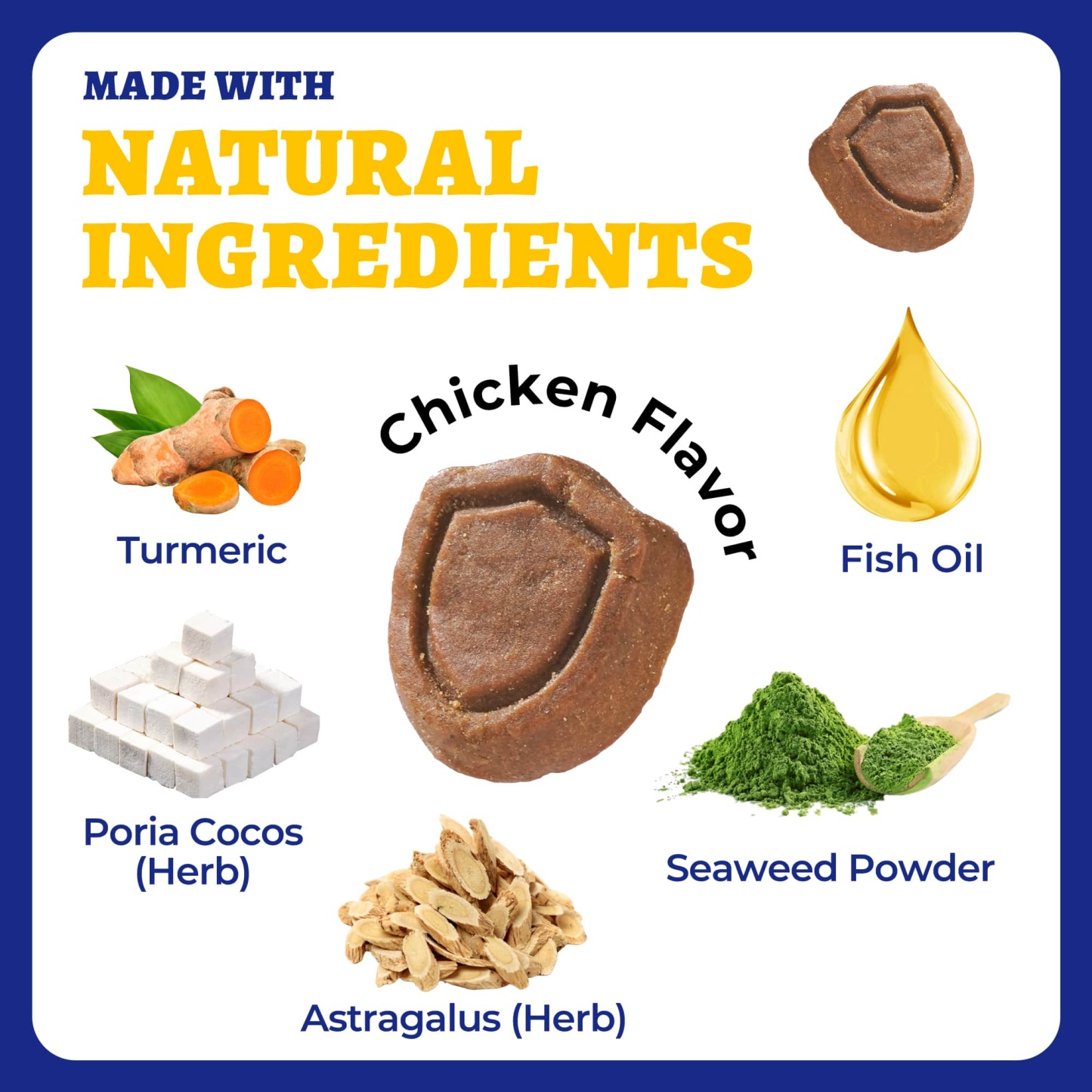 Wellix Dog Allergy & Immune Bites – 260 Counts Natural Ingredient Chews to Strengthen Immunity, Promote Shiny Coat, Relieve Itch & Redness-CritterCorner