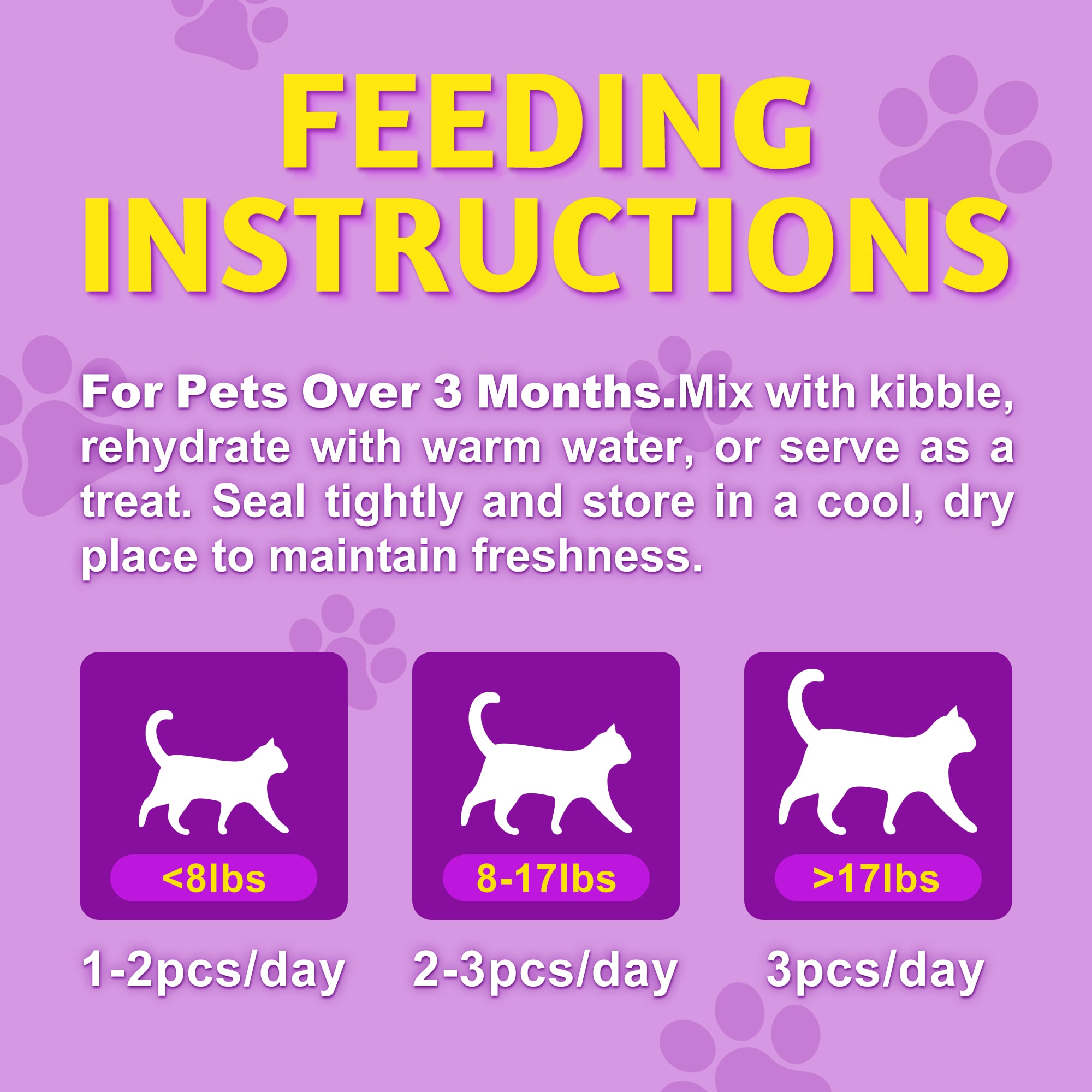 JUSTTRY Freeze-Dried Cat Paw Treats – Healthy Cat Treats with High-Protein Chicken & Pumpkin Spinach Purple Sweet Potato, Immunity & Gut Health, 6.35oz-CritterCorner