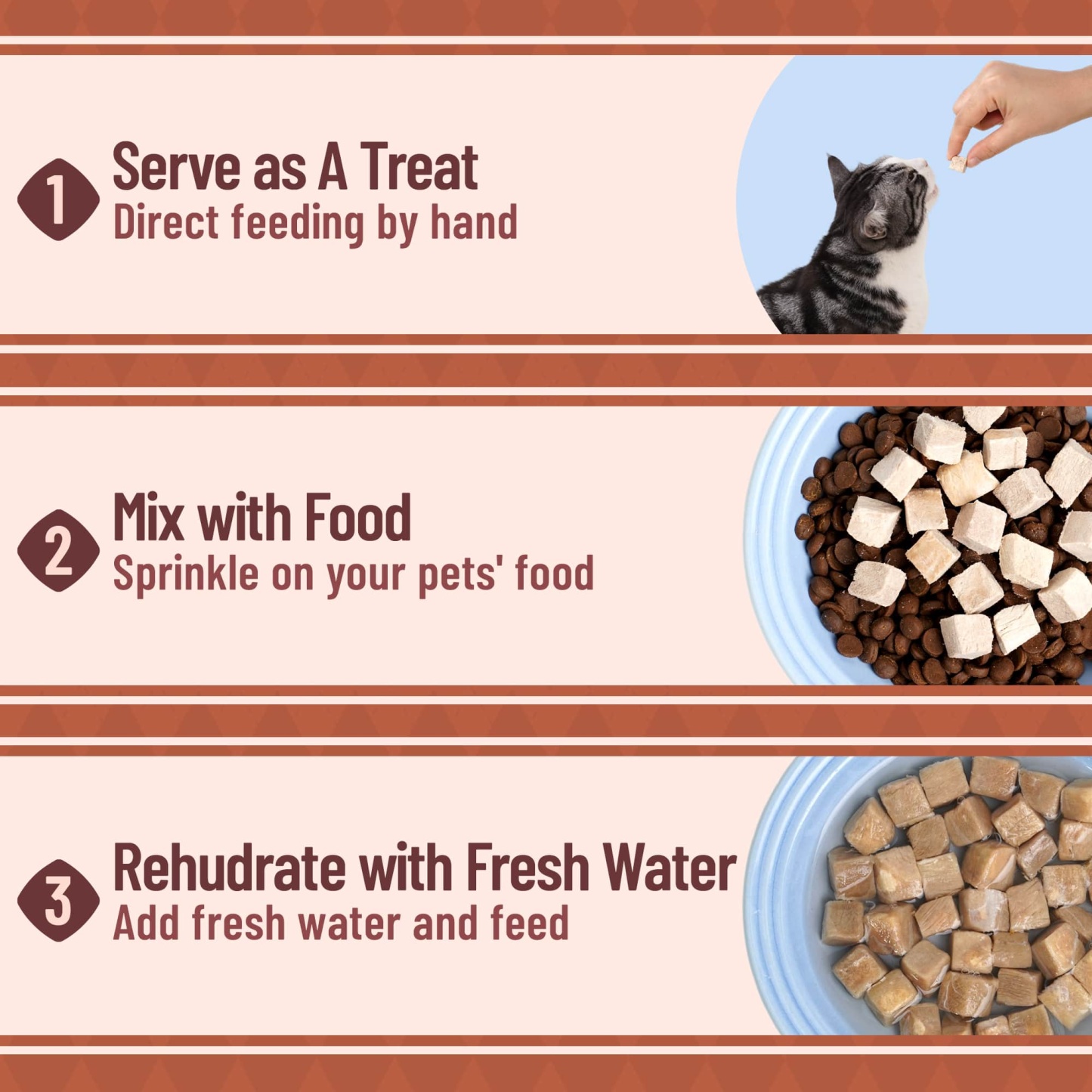 JUSTTRY Freeze-Dried Duck Cubes – Single-Ingredient Grain-Free High-Protein Training Treats for Dogs & Cats, Supports Skin & Joint Health，6.35oz-CritterCorner