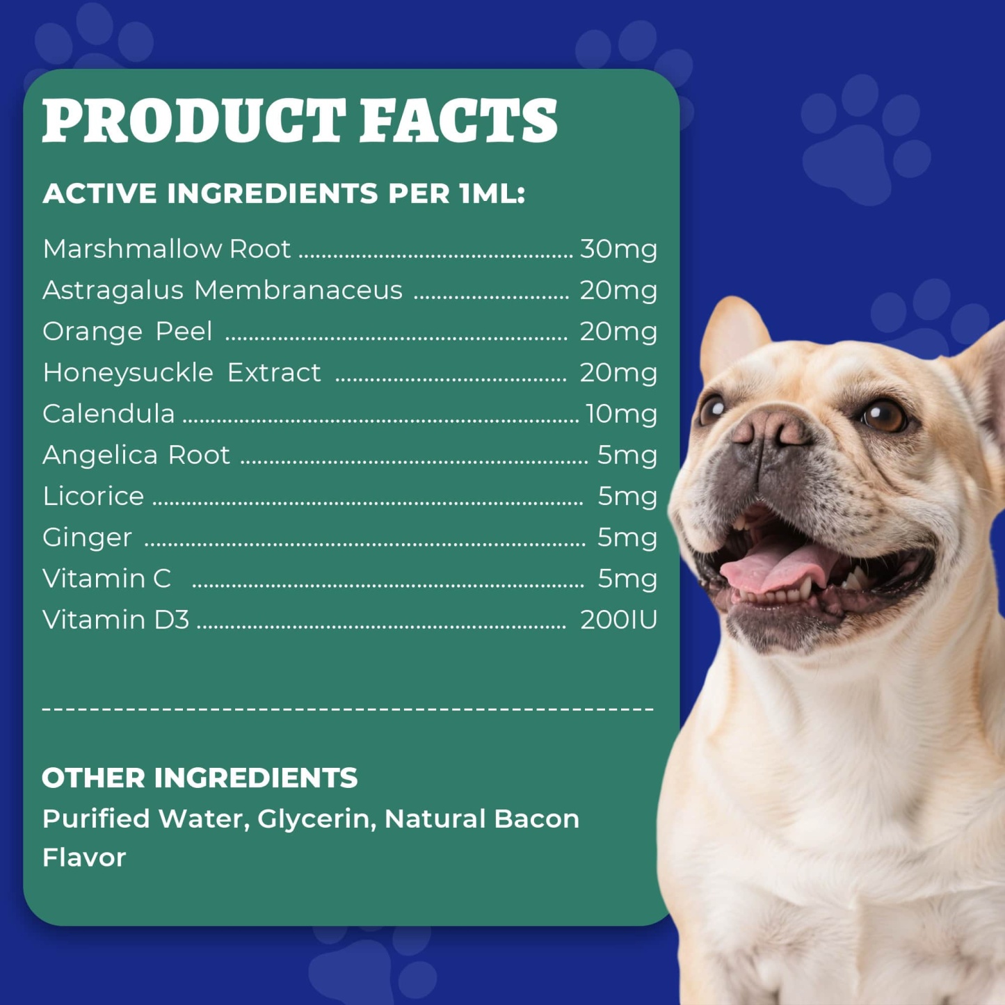 Wellix Kennel Cough Treatment Drops for Dogs & Cats - All Herbal Formula for Dog Cough, Sneezing & Cat Cold Relief - Bacon Flavor 120ml-CritterCorner