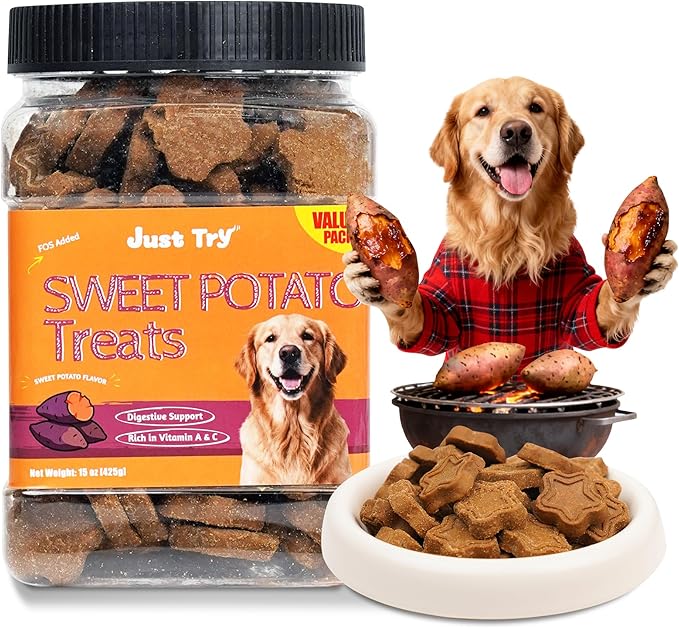 Just Try 15 OZ Pumpkin Dog Treats Biscuits Digestive Support Gut Health Training Treats Healthy Dog Treats