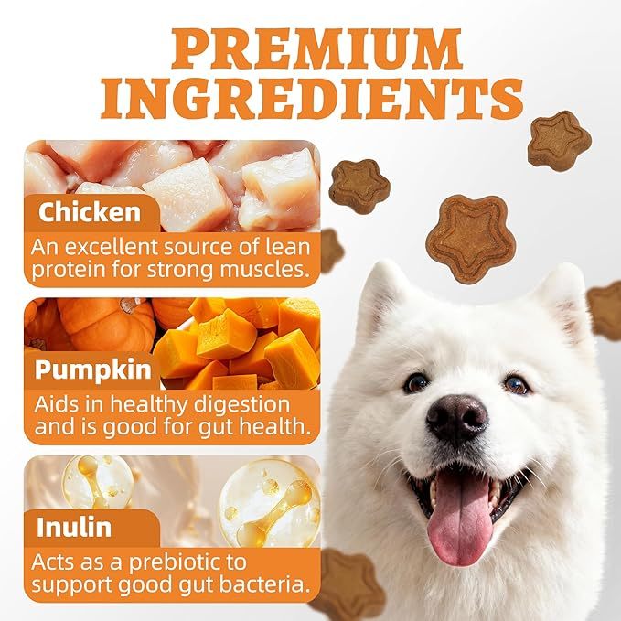 Just Try 15 OZ Pumpkin Dog Treats Biscuits Digestive Support Gut Health Training Treats Healthy Dog Treats