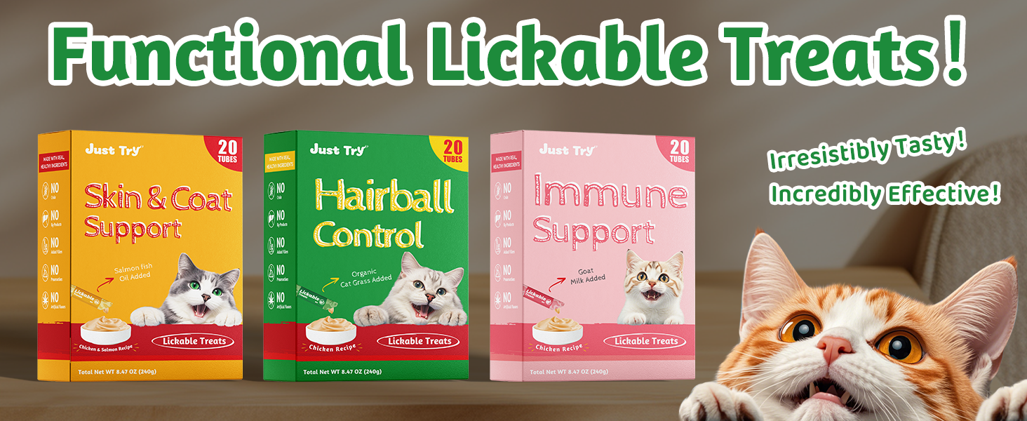 Hairball Control Lickable Cat Treats 