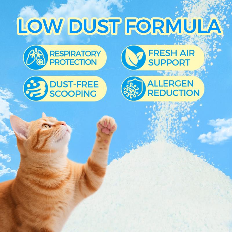 JUSTTRY SnowPaww Cassava Cat Litter – 11lbs (2 x 5.5lbs) with Tight Clumps, Low Dust & Odor Control-CritterCorner