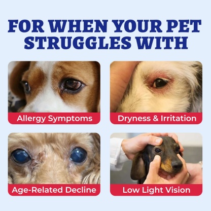 Wellix Dog Vision Bites – 260 Count with Cranberry, Lutein & Taurine for Tear Stain Removal & Vision Health-CritterCorner