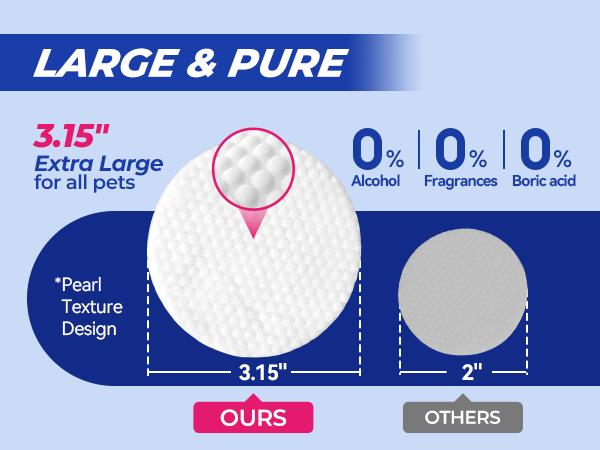 Wellix 110-Count Pet Eye Wipes - Gently Reduce Tear Stain, Debris, Discharge, Crust for Dogs & Cats