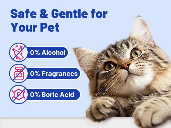 Wellix Ear Cleaner for Dogs & Cats &ndash; Honeysuckle Itch & Odor Relief, 120ml