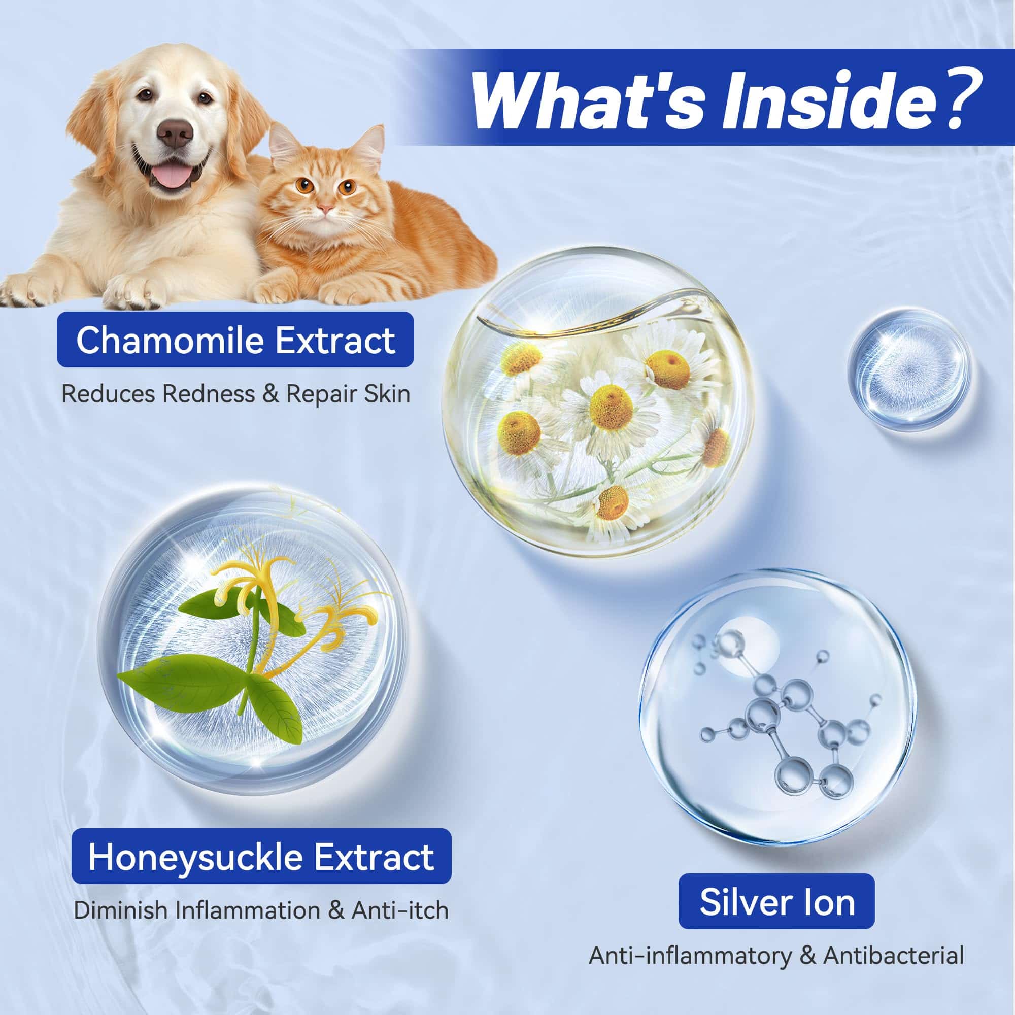 Wellix Ear Cleaner Drops for Dogs and Cats - Gentle Ear Wash for Itch Relief & Infection Treatment - Soothes Inflammation & Removes Wax and Odor - 120ml-CritterCorner