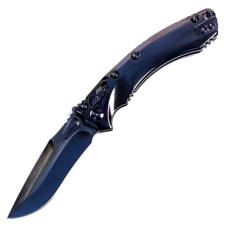 H413-A folding knife Böhler M390 high quality steel Mirror/DLC Diamond-Like Carbon titanium alloy hilt Fruit knives