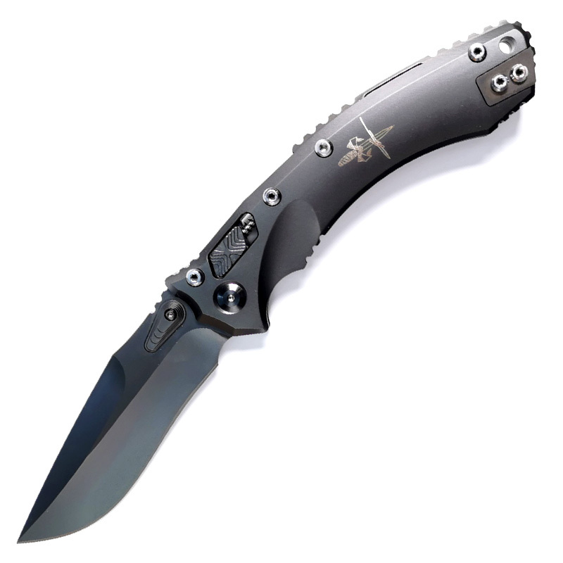 H413-D folding knife Böhler M390 high quality steel Diamond-Like Carbon titanium alloy hilt Fruit knives