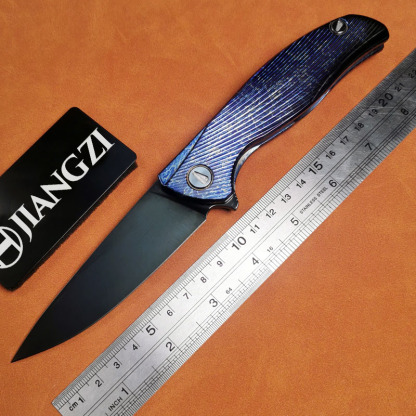 H288-B folding knife Böhler M390 high quality steel Diamond-Like Carbon titanium alloy hilt Fruit knives