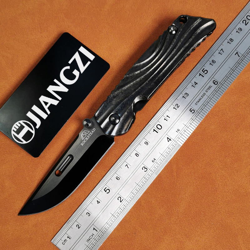H419-C folding knife Böhler M390 high quality steel Diamond-Like Carbon titanium alloy hilt Fruit knives