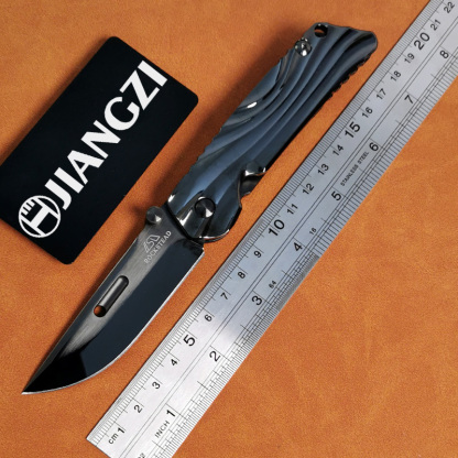 H419-D folding knife Böhler M390 high quality steel Mirror/DLC Diamond-Like Carbon titanium alloy hilt Fruit knives