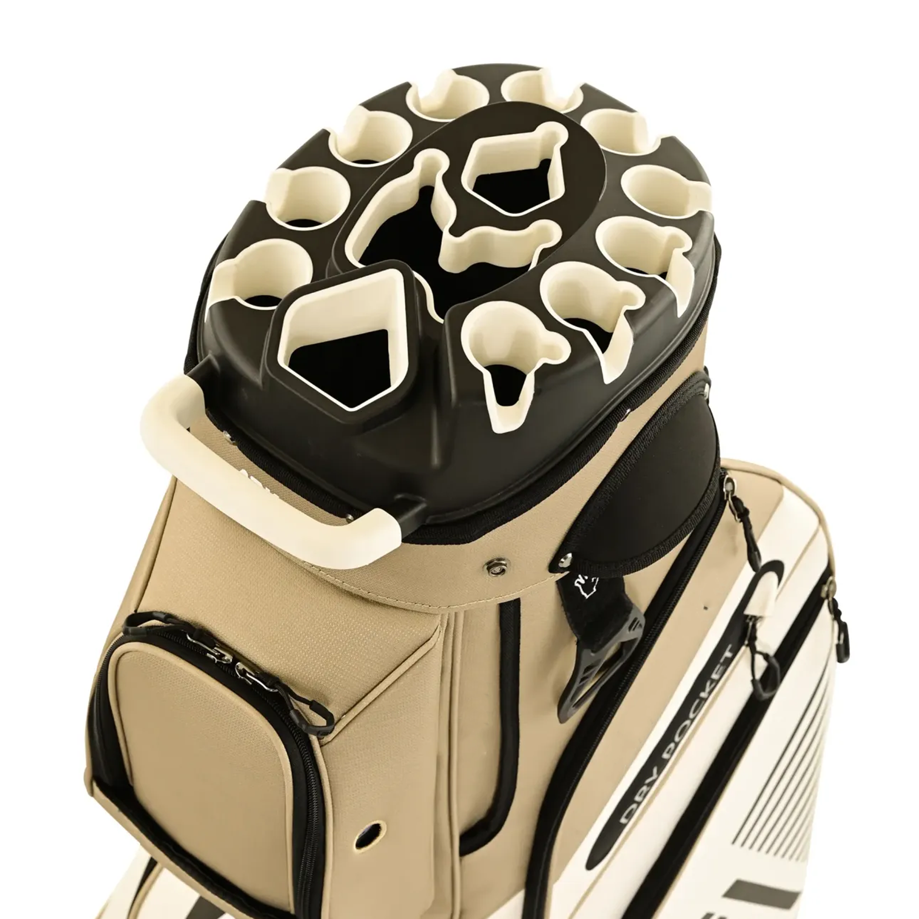 14-Way Organizer Golf Cart Bag – T-Lock Divider System, Quiet Design