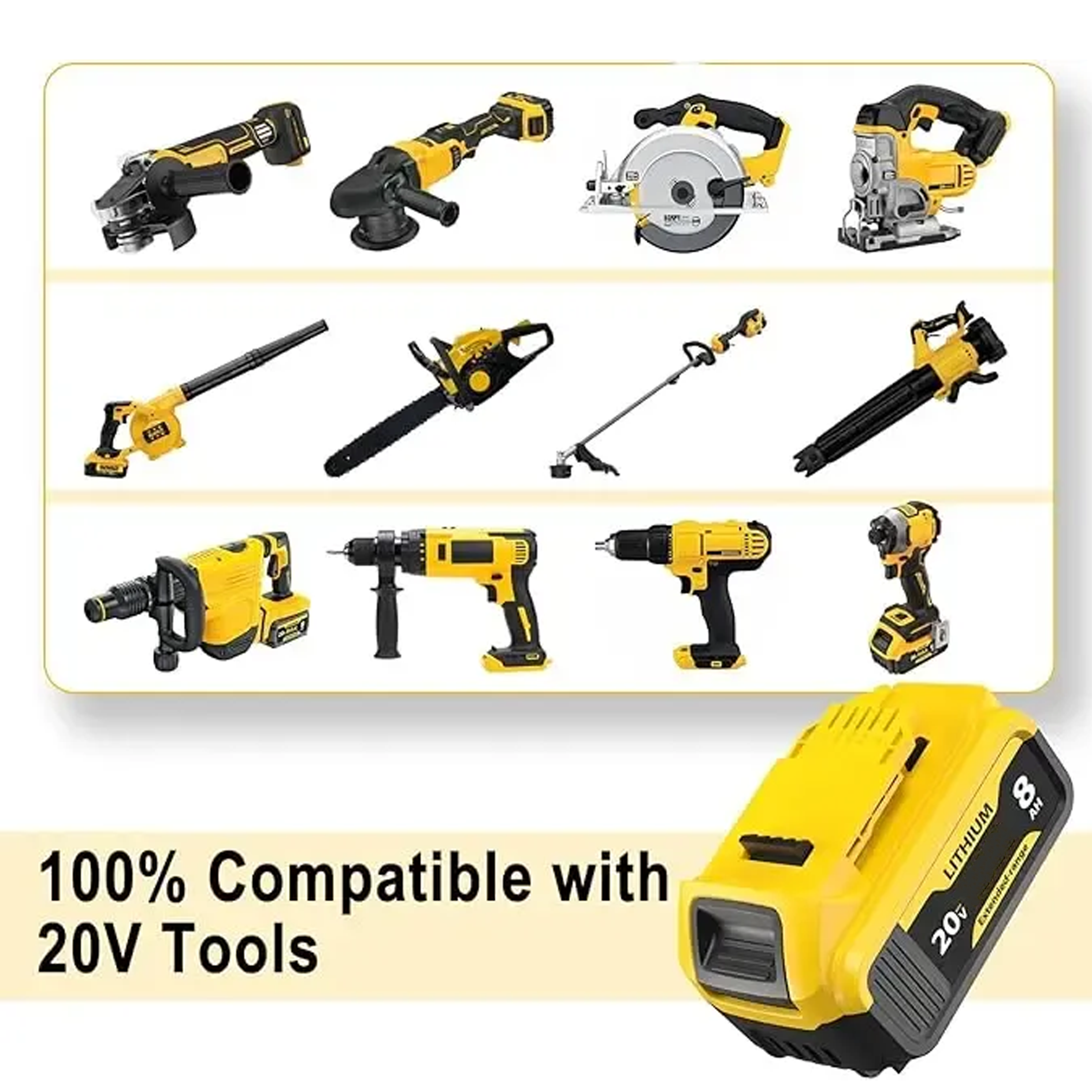 Flash Sale Replacement for Dewalt 20V Max Battery