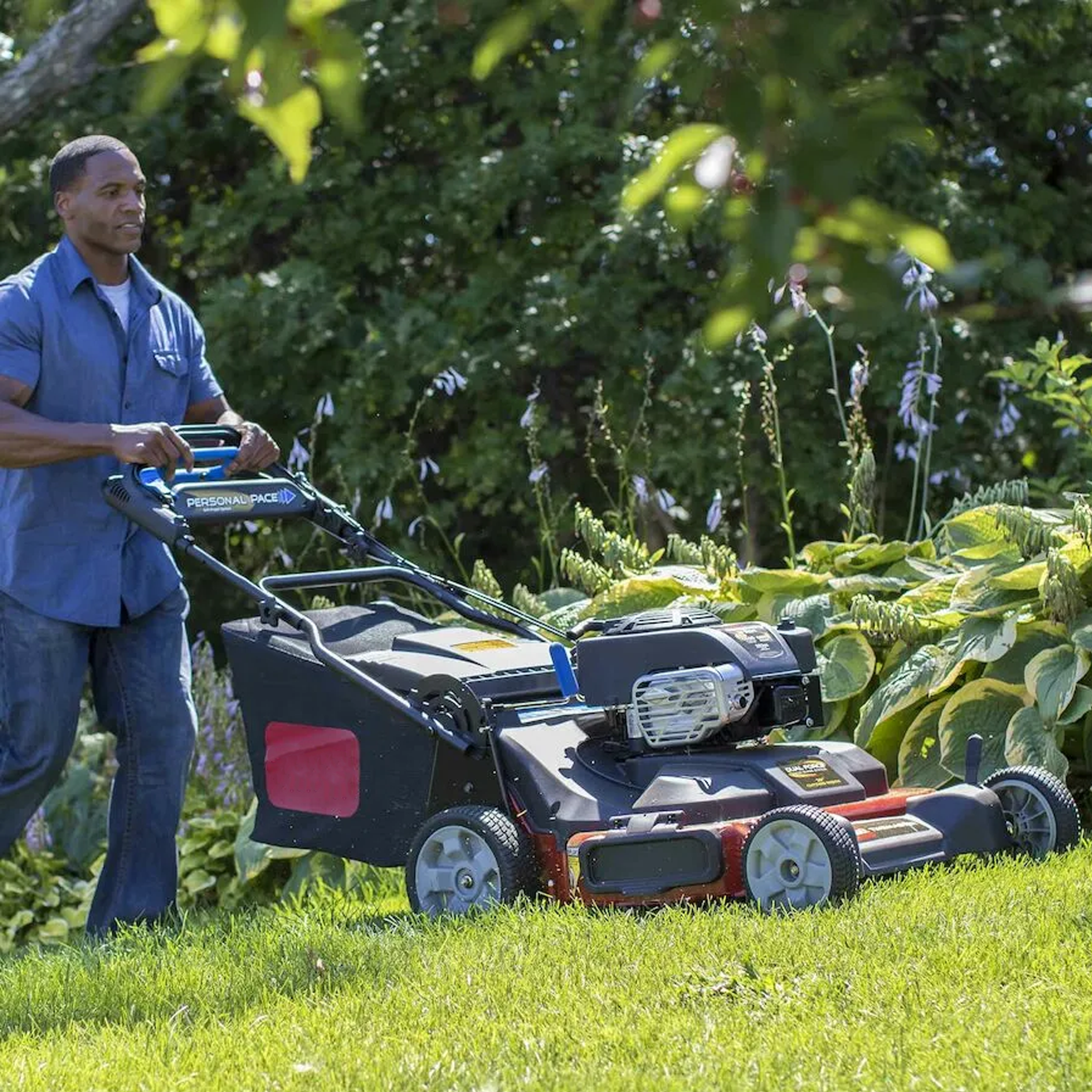 30''  Gas Lawn Mower – Personal Pace Self-Propelled Mower for Large Yards